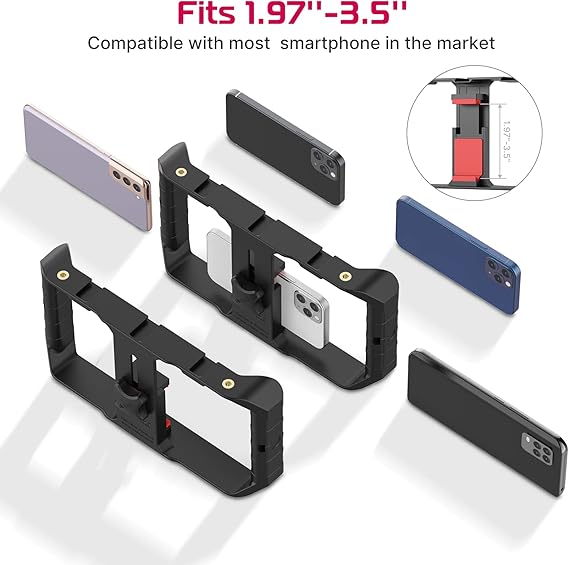 ULANZI U Rig Pro Smartphone Video Rig, Filmmaking Case, Phone Video Stabilizer Grip Tripod Mount for Video Maker Film Maker Video Grapher for iPhone Xs XS Max XR iPhone X 8 Plus Samsung ULANZI U Rig Pro Smartphone Video Rig, Filmmaking Case, Phone Video Stabilizer Grip Tripod Mount for Video Maker Film Maker Video Grapher for iPhone Xs XS Max XR iPhone X 8 Plus Samsung